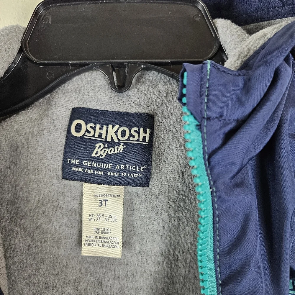 OSHKOSH BGOSH Fleece Lined Jacket Size 3T